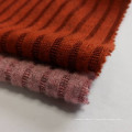 Têxteis quentes de lã como kg 180gsm pincel listrado suéter de malha de malha